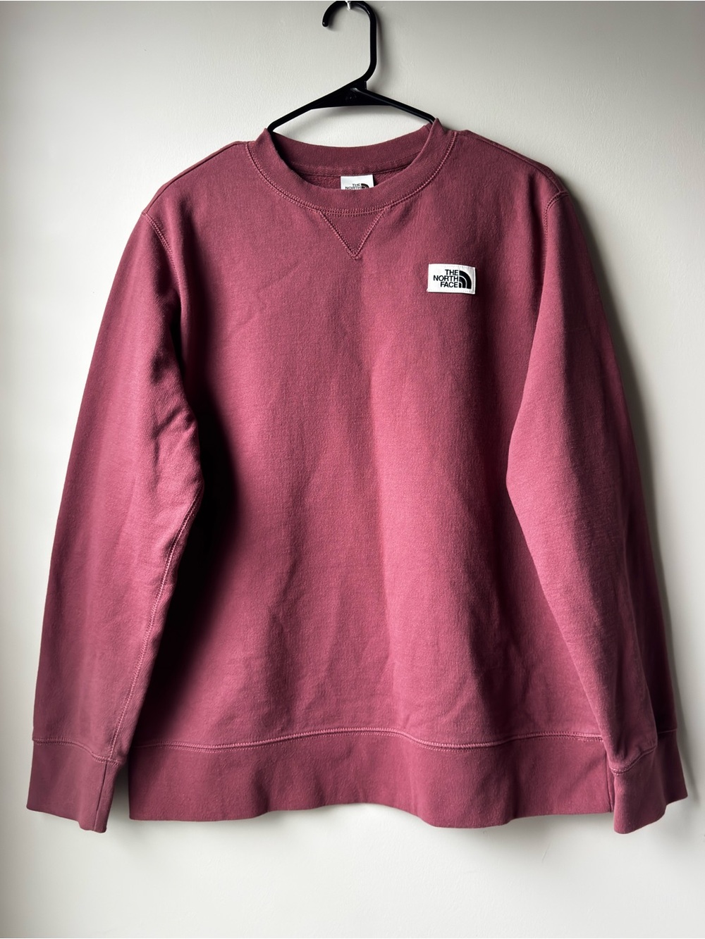 The North Face Women’s XL Crewneck Sweatshirt Mauve Pink Fleece Pullover
